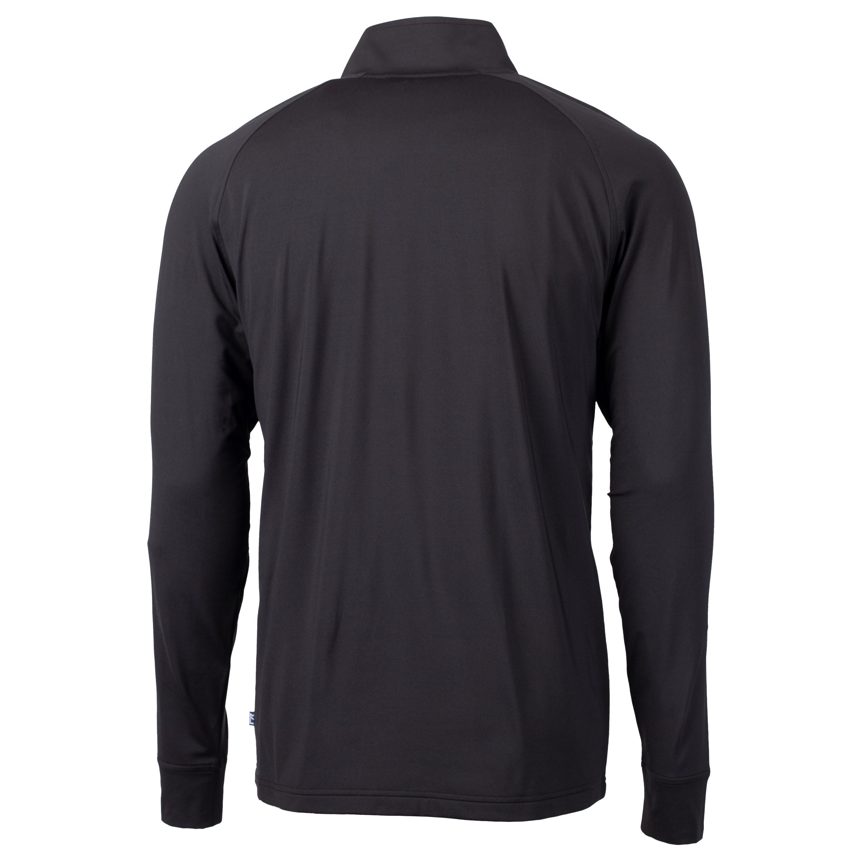 Adapt Eco Knit Stretch Recycled Mens Big & Tall Quarter Zip Pullover | Black/Hunter