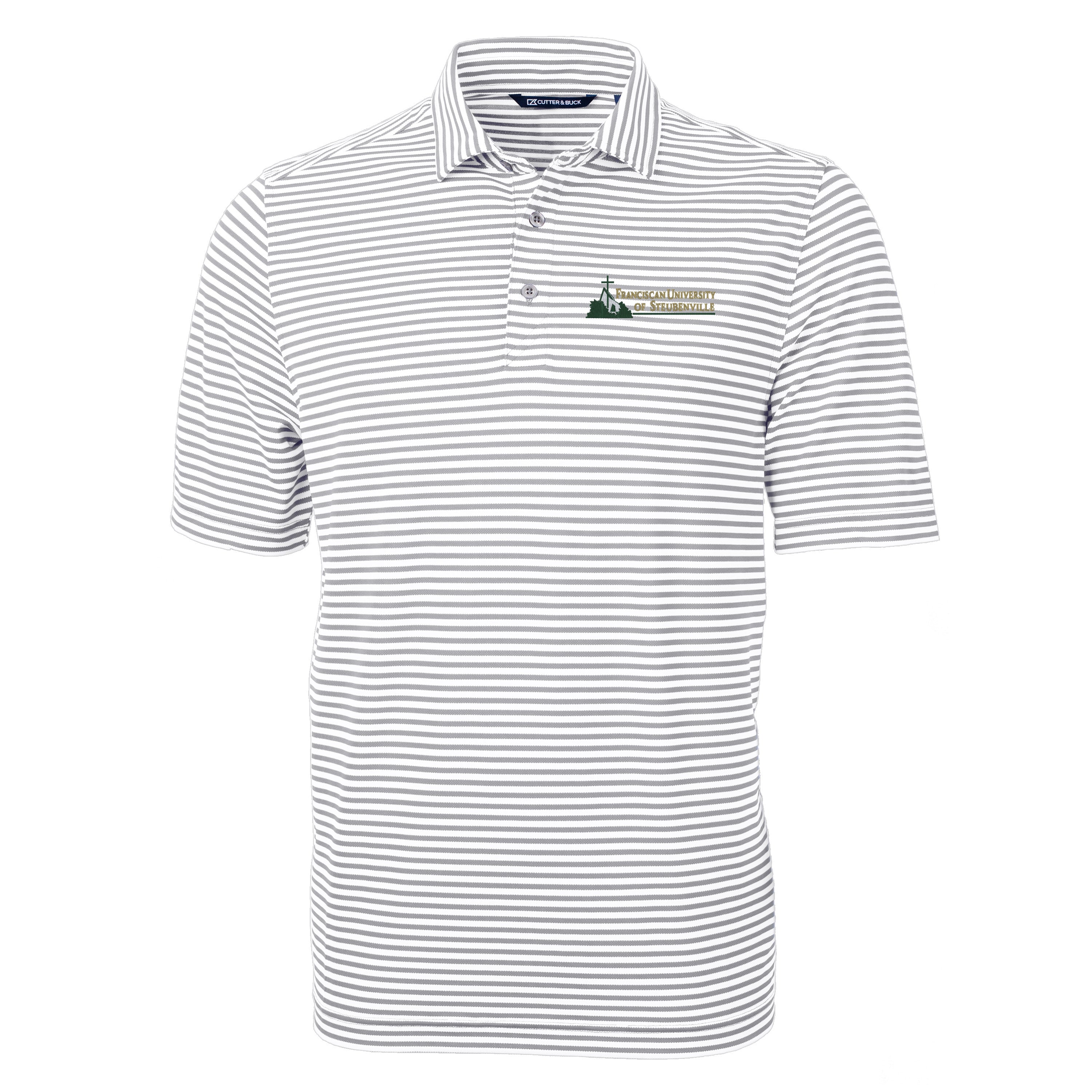 Virtue Eco Pique Stripe Recycled Mens Big & Tall Polo | Hunter