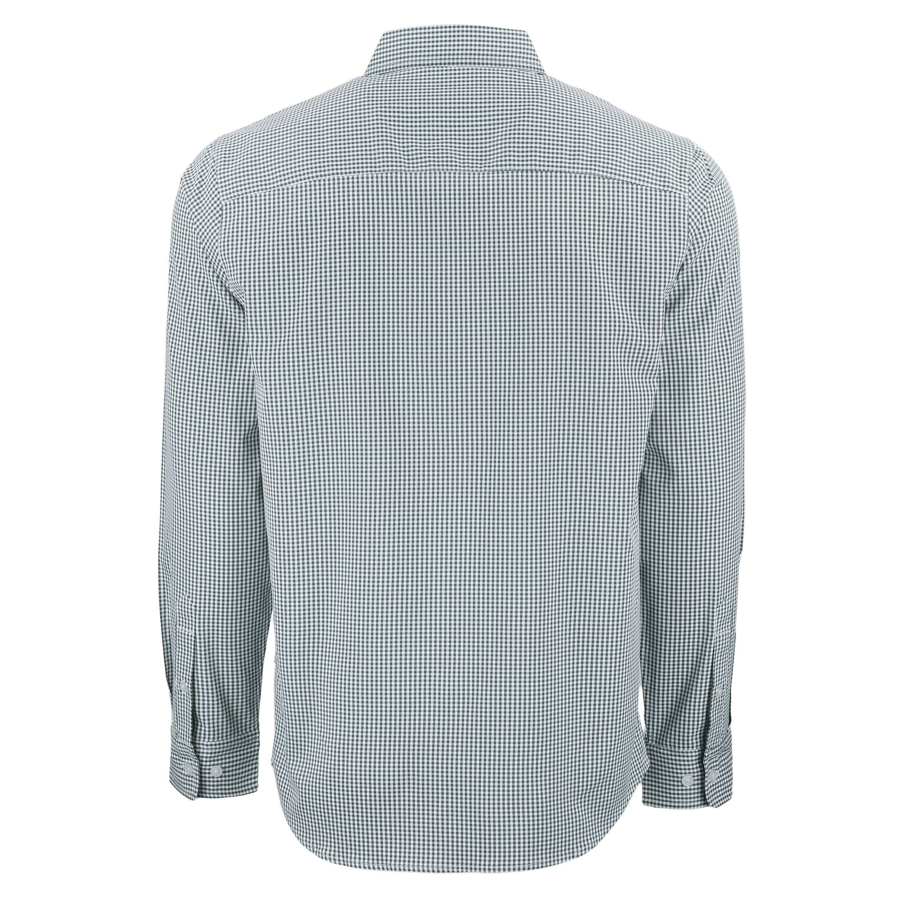 Skyline Eco Gingham Big & Tall Long Sleeve Dress Shirt | Hunter/White