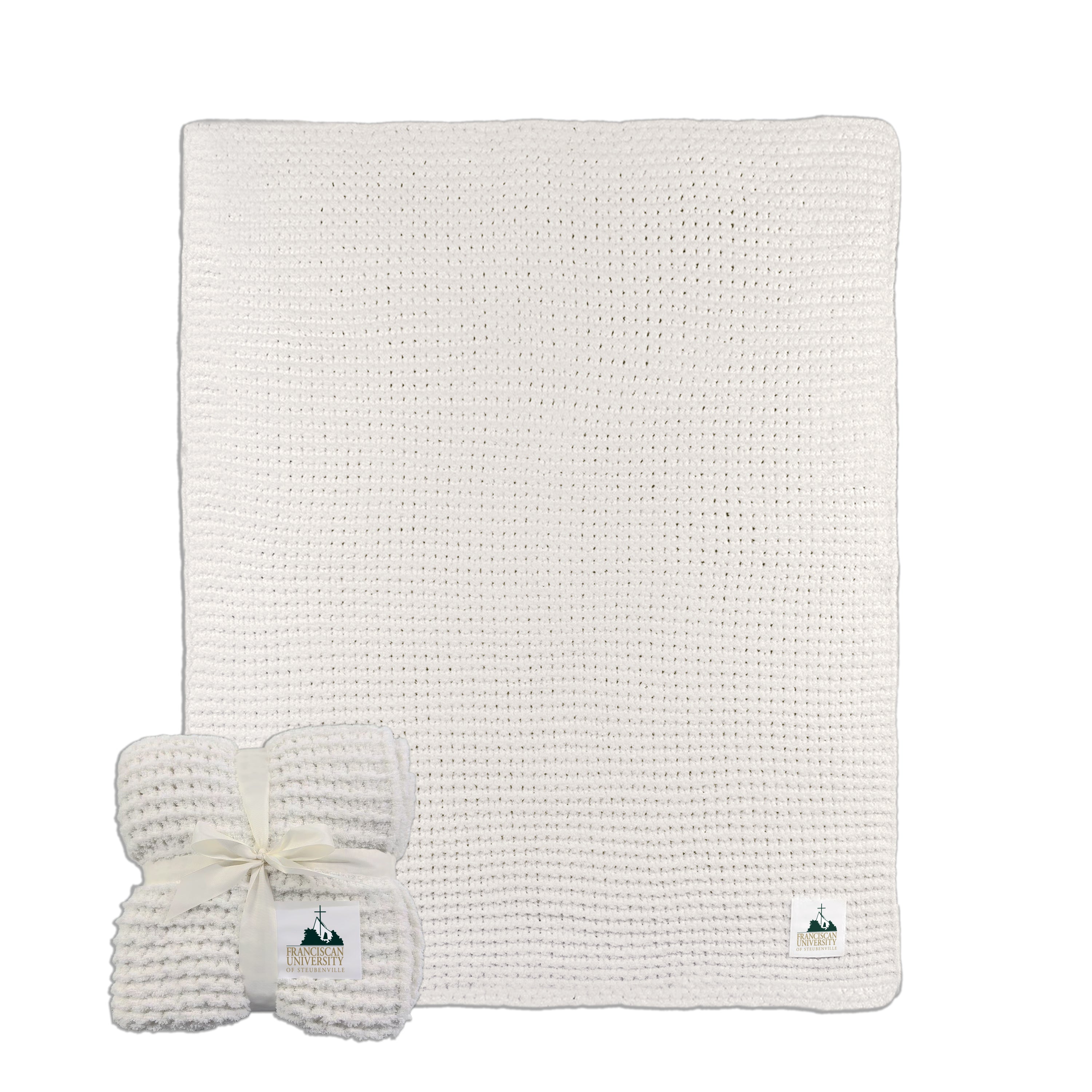 Cable Knit Blanket | Ivory