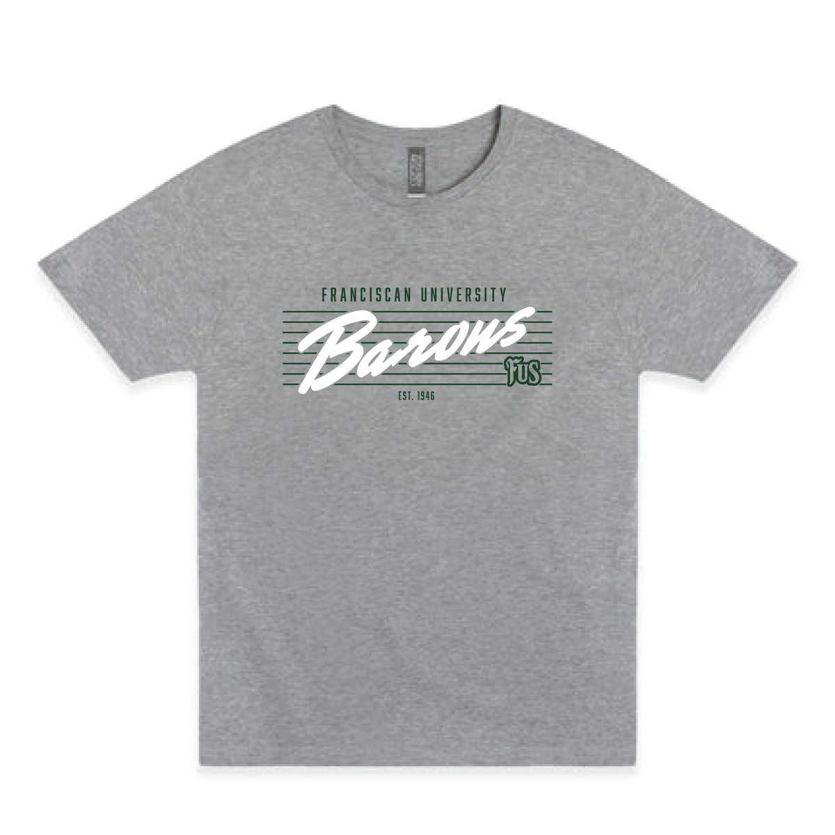 Youth Pinstripe Tee | Carbon Grey