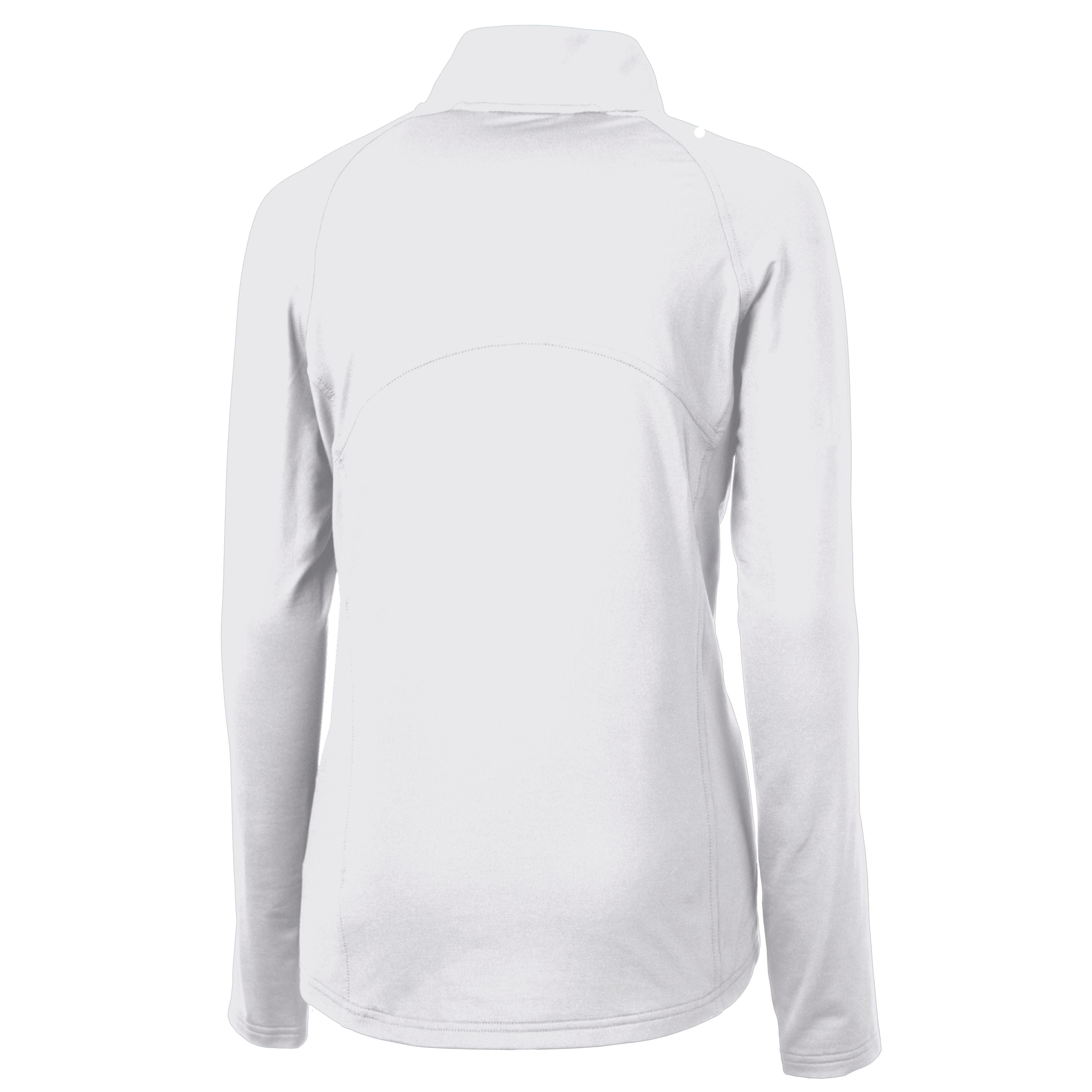 Adapt Eco Knit Stretch Recycled Womens Half Zip Pullover | White