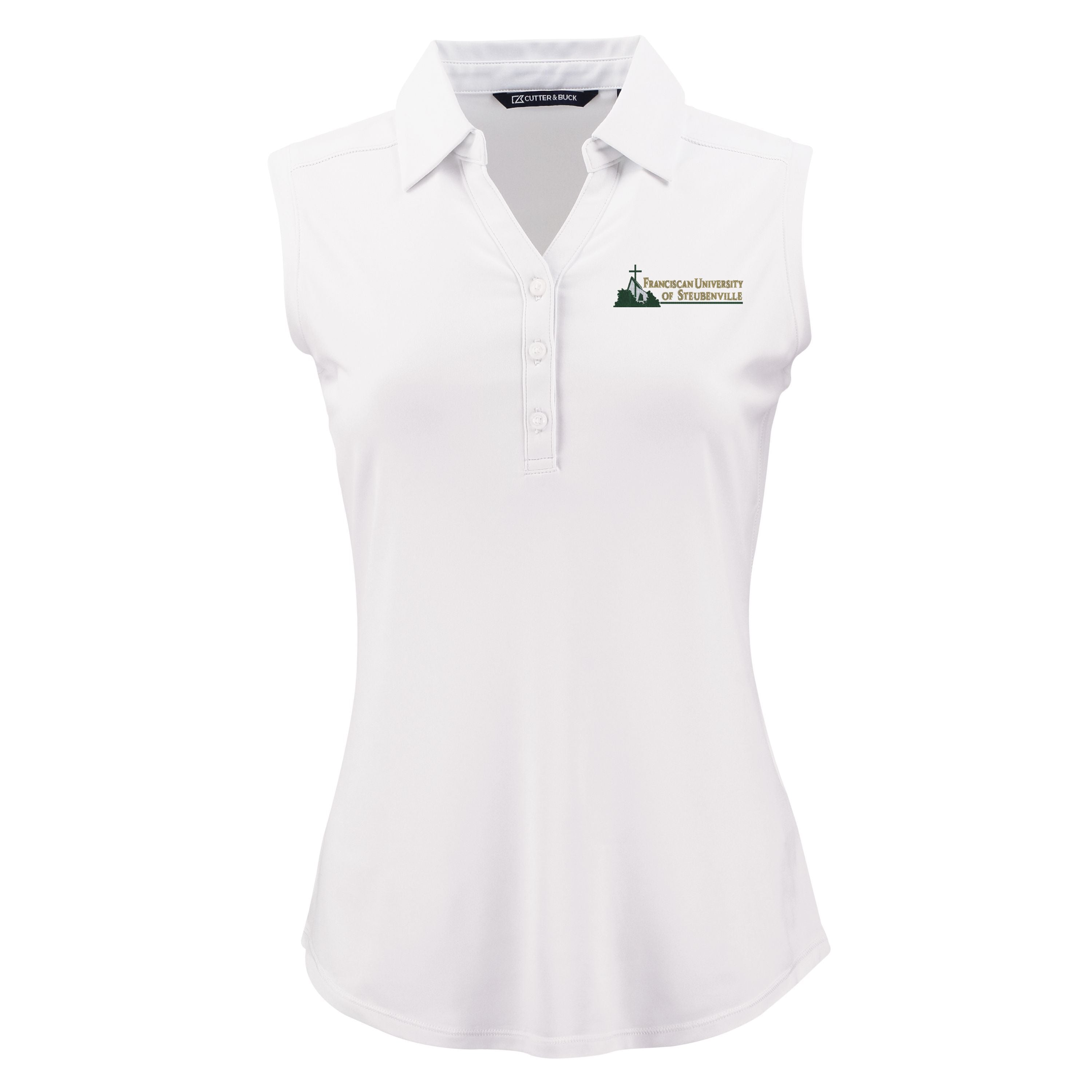 Forge Eco Recycled Sleeveless Womens Polo | White