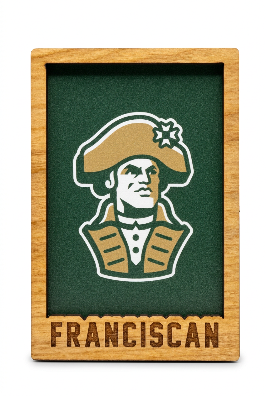 Wooden Framed Magnet | Green