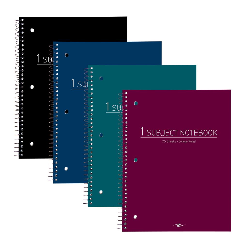 1 Sub Poly Cover WB NoteBook 10.5"x8" College Ruled