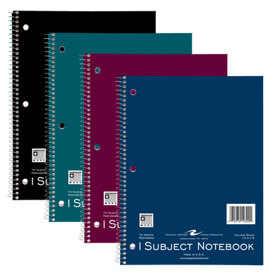 1 Subject Notebook 10.5