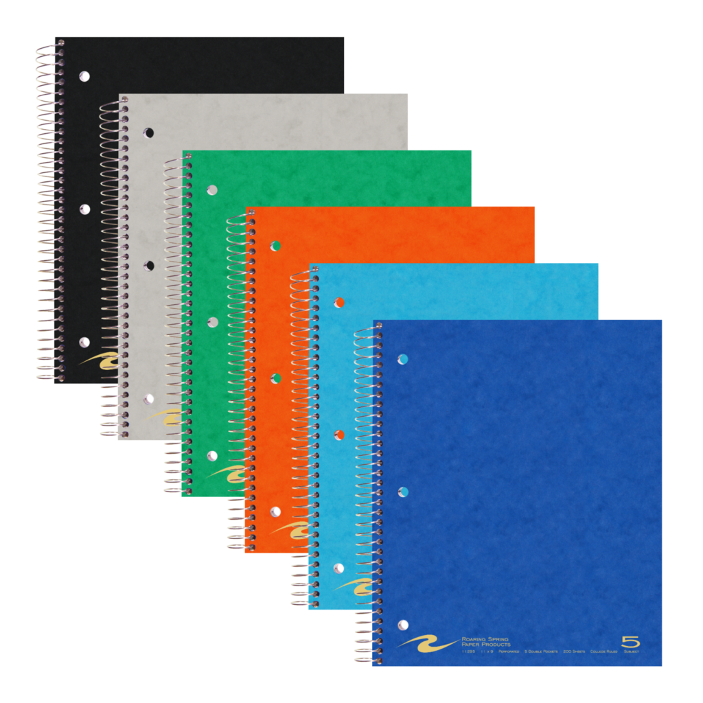 5 Sub WB NoteBook 5PKT 11"x9" College Ruled