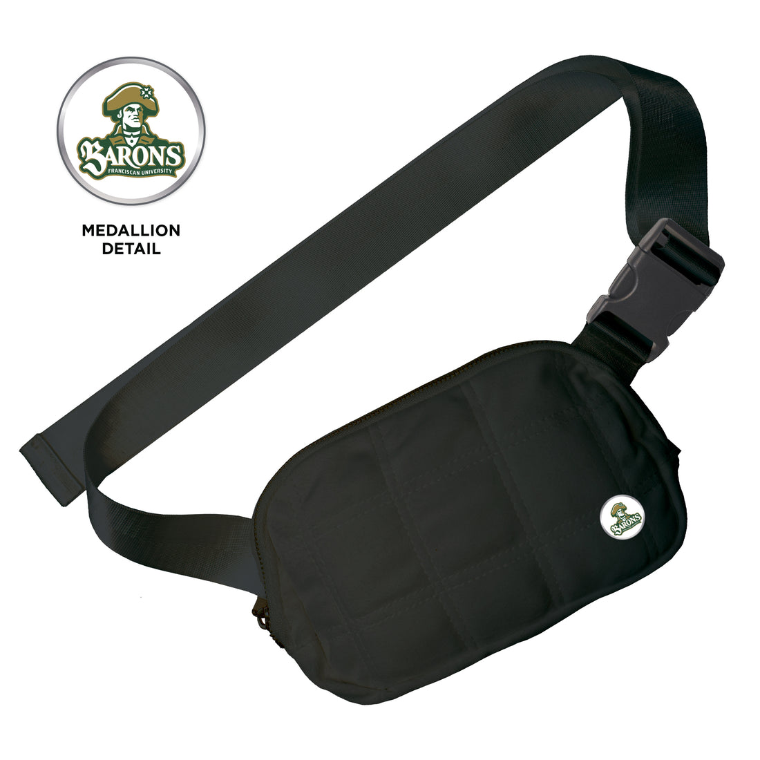 Quilted Belt Bag | Black