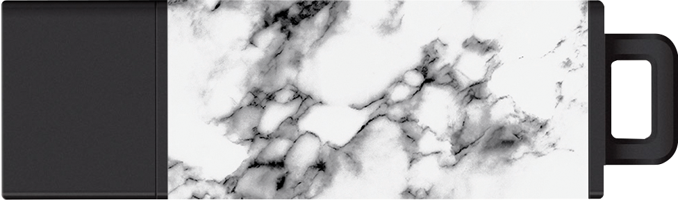 USB 2.0 Datastick / Flashdrive Pro | White Marble 8GB