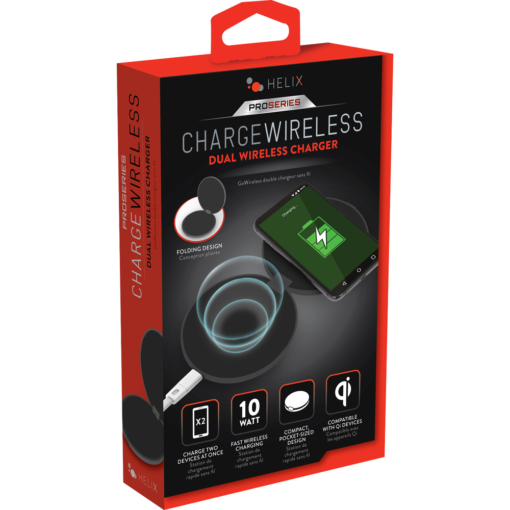 Dual Wireless Charger Black 10W