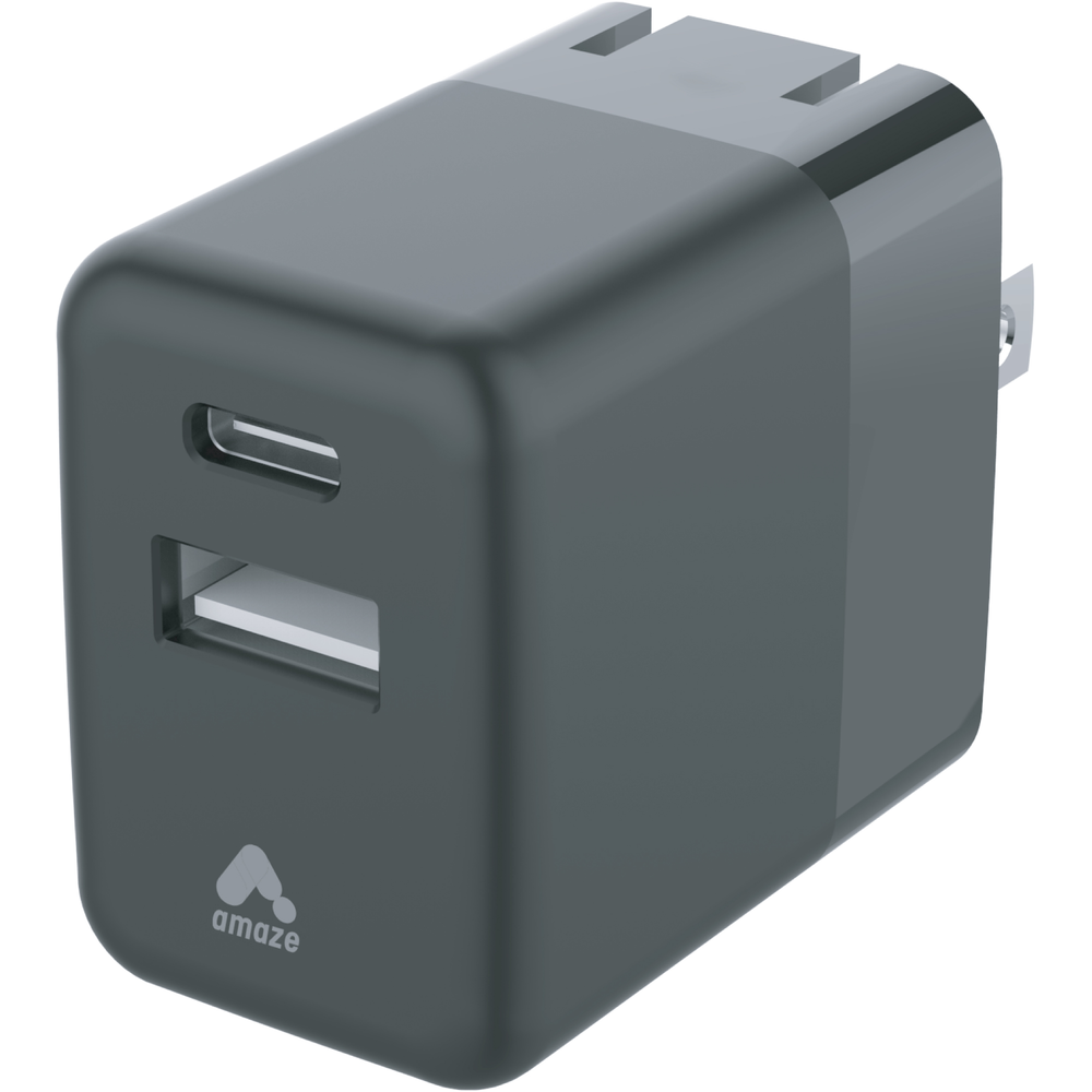Amaze Dual-Port PD Wall Charger - Black 20W