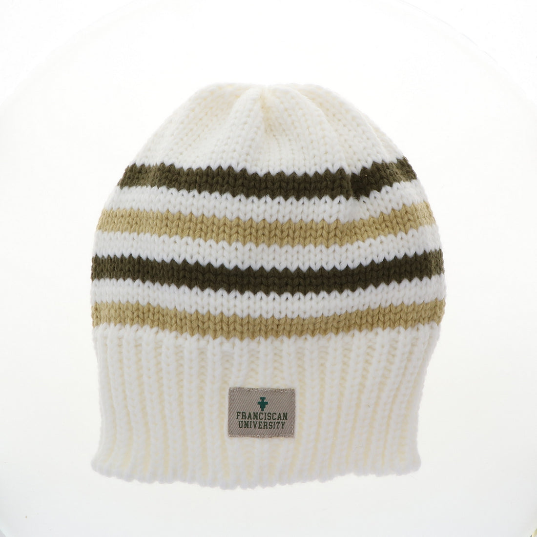 Big Sky Stripe Beanie | Natural/Moss