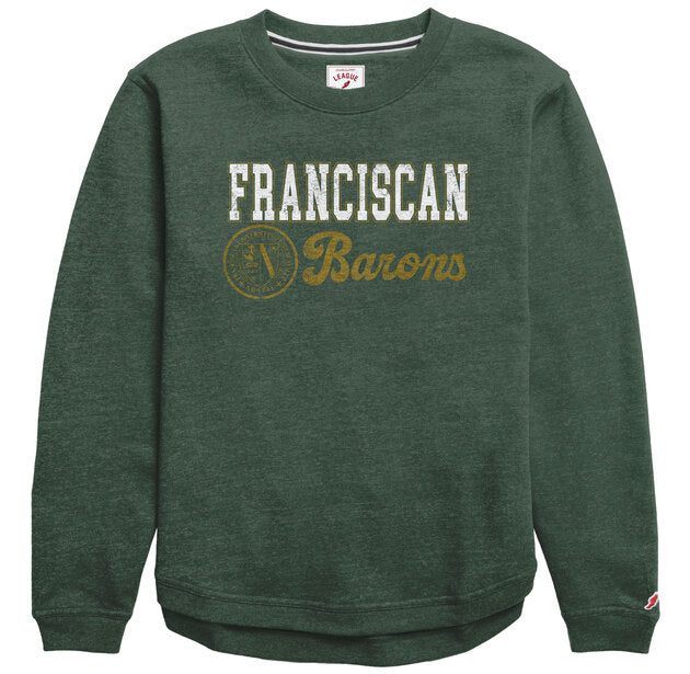 Victory Springs Ladies Crewneck | Heather Dark Green