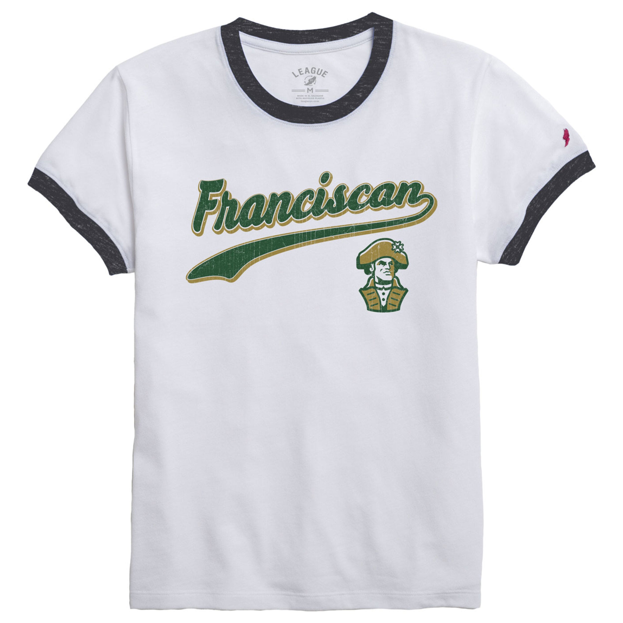 Ladies Intramural Ringer Tee | White