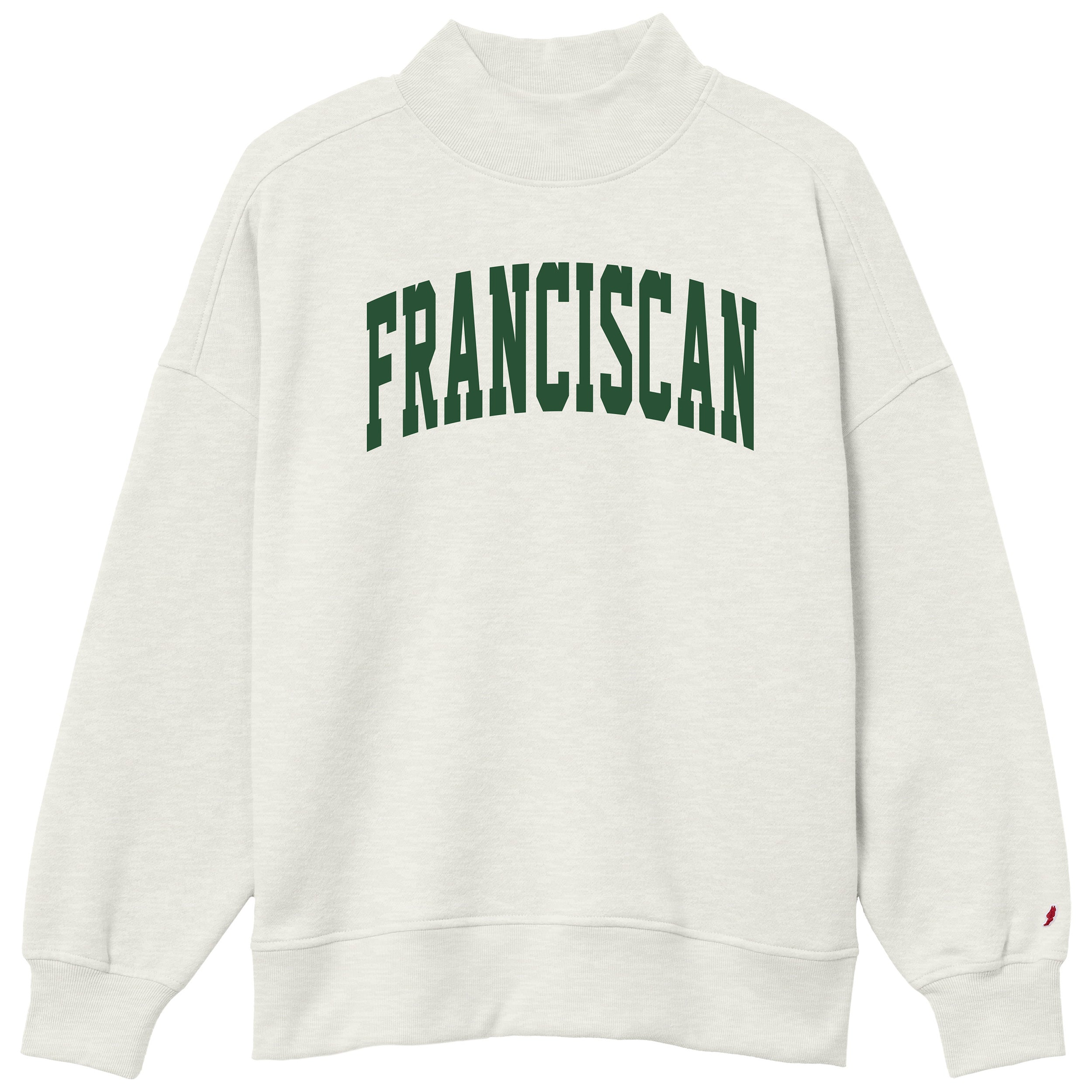 Diana Mock Neck | Oatmeal Heather – Franciscan University Campus Store