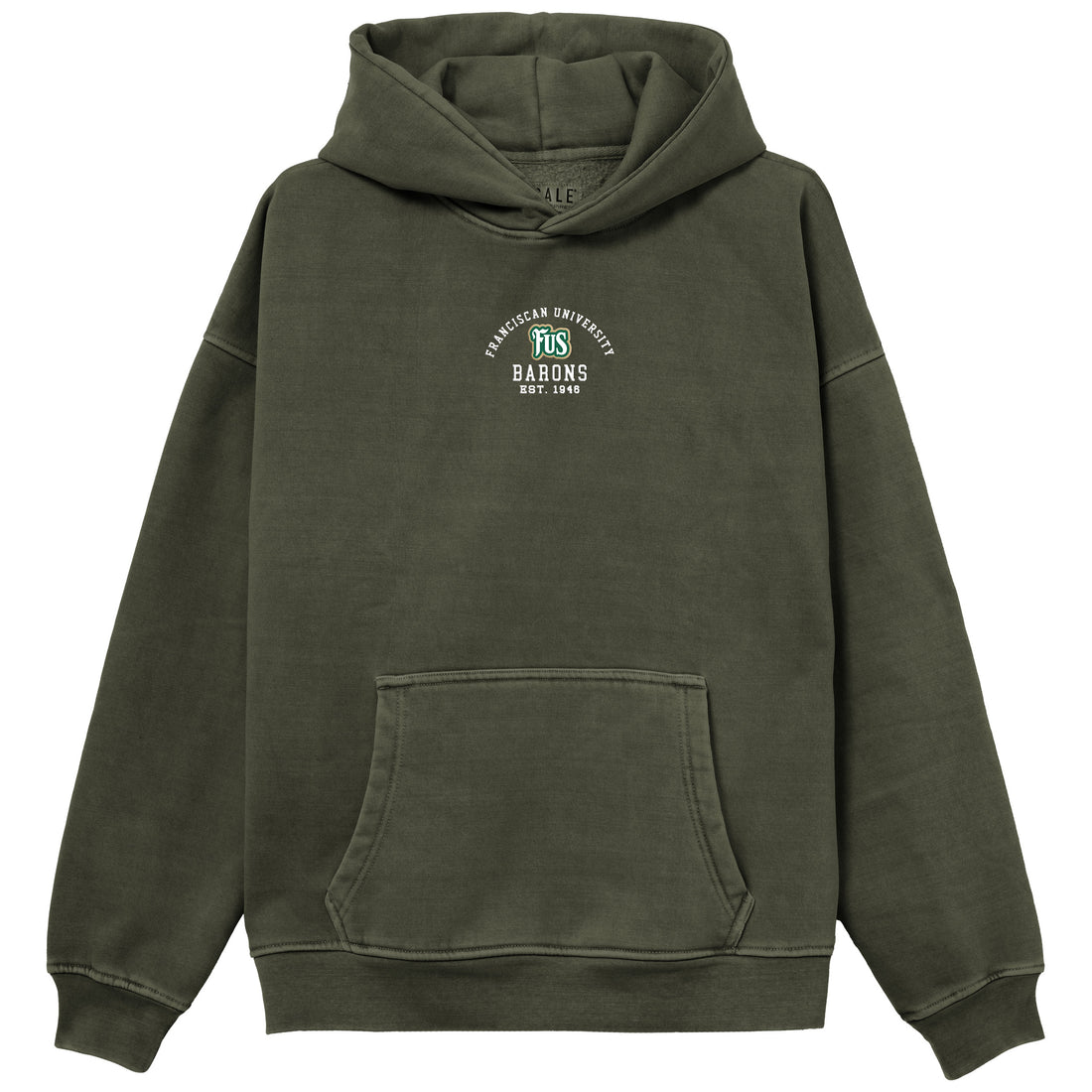 Pigment Dye Oversized Hood | Deep Olive