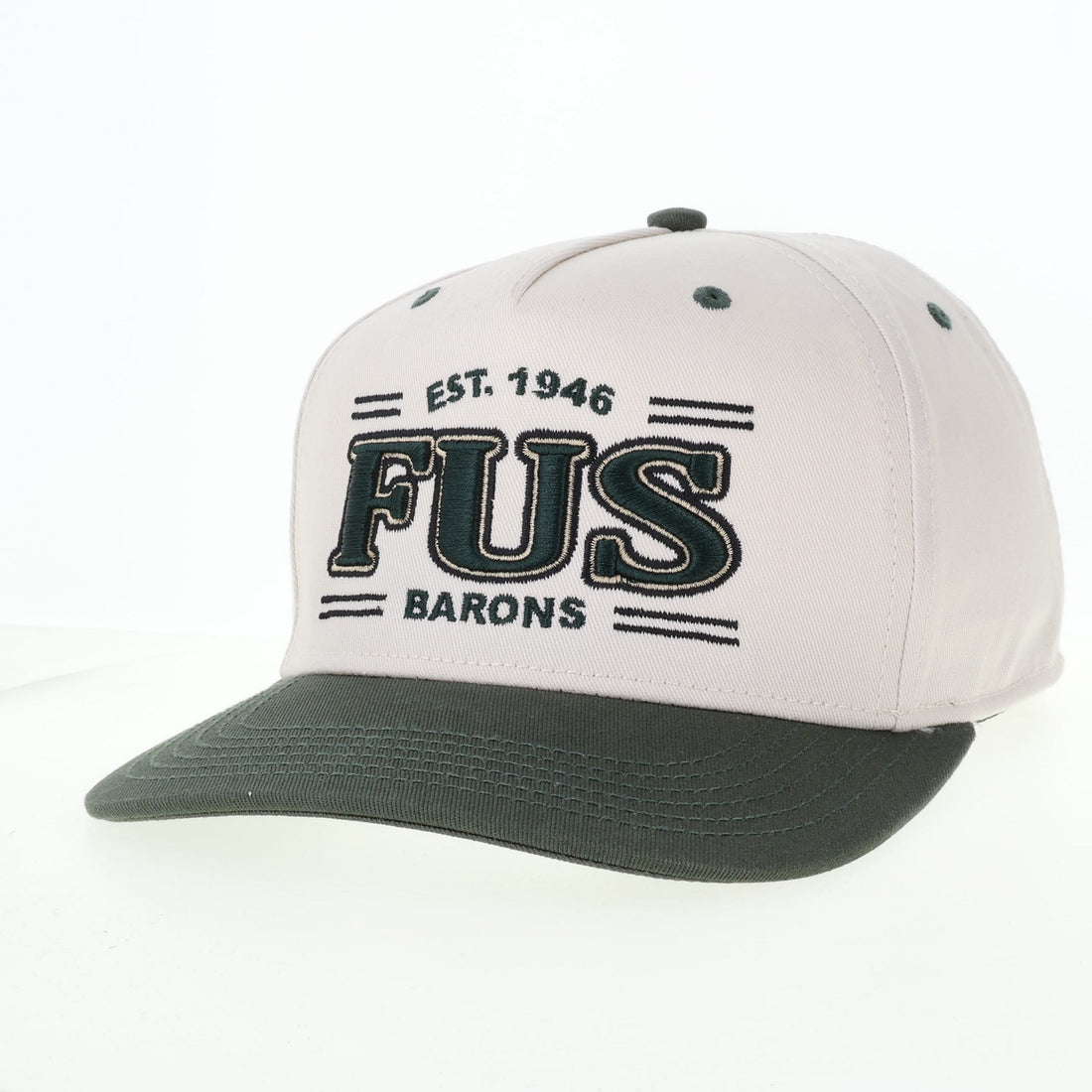 Heritage Twill Two Tone Hat | Stone &amp; Dark Green
