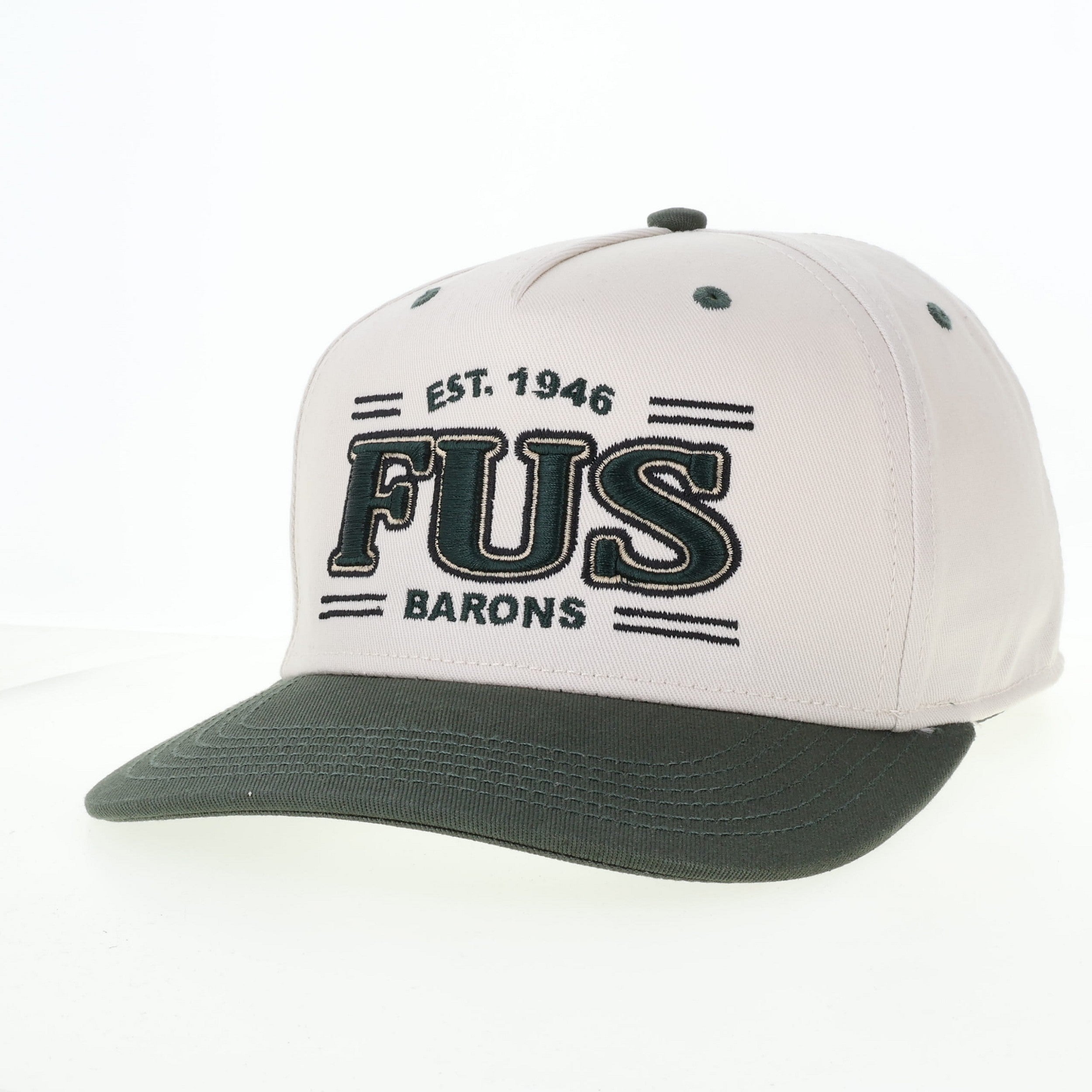 Heritage Twill Two Tone Hat | Stone &amp; Dark Green