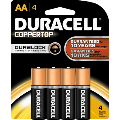 Coppertop Alkaline Batteries AA | 4Pk