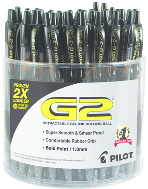 Pilot G2 Retractable Gel Pen Display 1.0mm