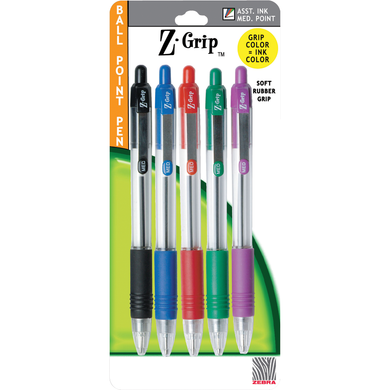 Z-Grip Plus Retractable Ballpoint Pen 1.0mm | 5pk