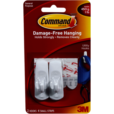 Command Hook - White Small 2Pk