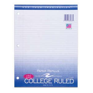 Filler Paper 8.5x11 College Ruled