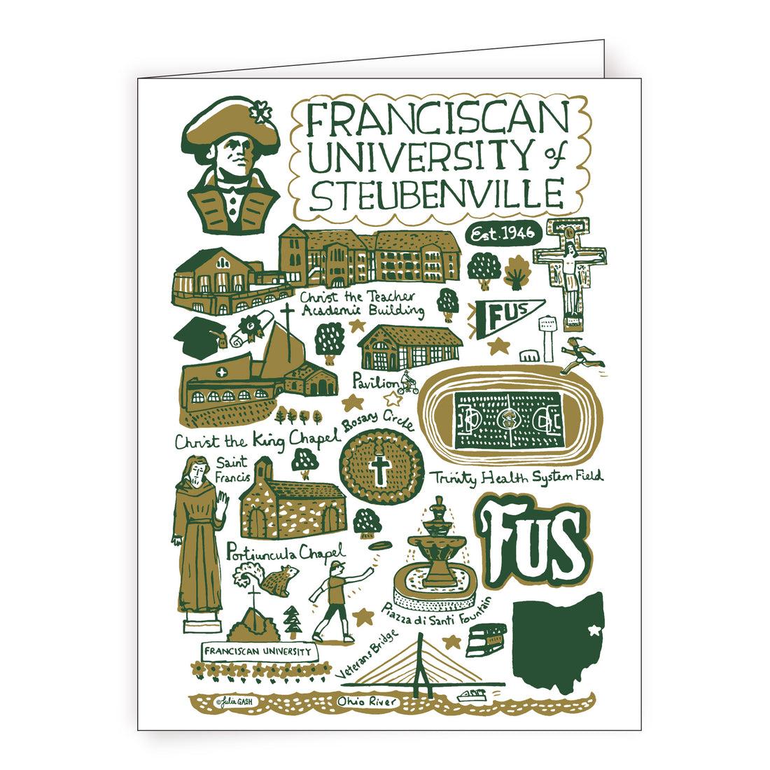 Julia Gash Note Cards with Envelopes 10pk