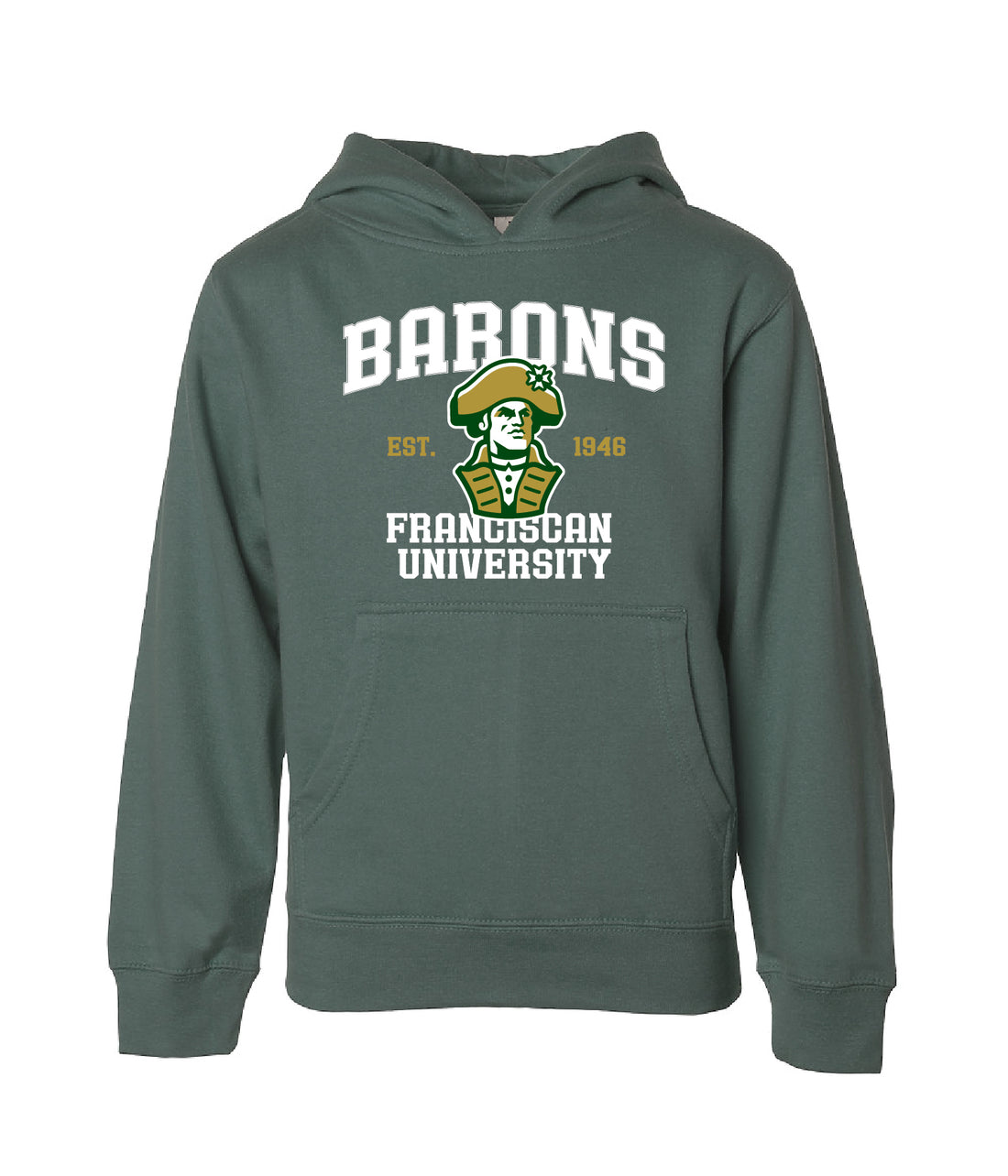 Youth Logoed Hoodie | Alpine Green