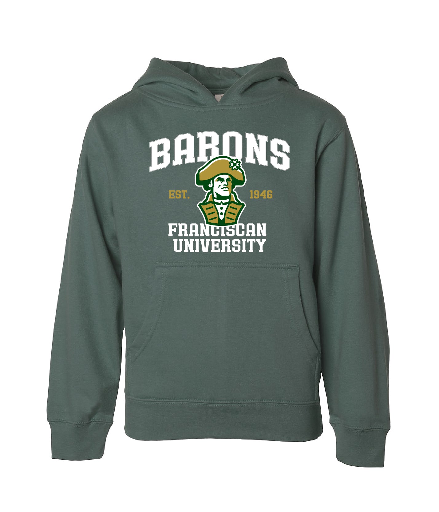 Youth Logoed Hoodie | Alpine Green