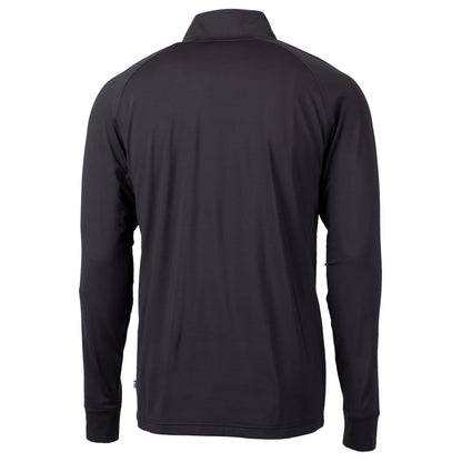 Adapt Eco Knit Stretch Recycled Mens Big &amp; Tall Quarter Zip Pullover | Black/Hunter