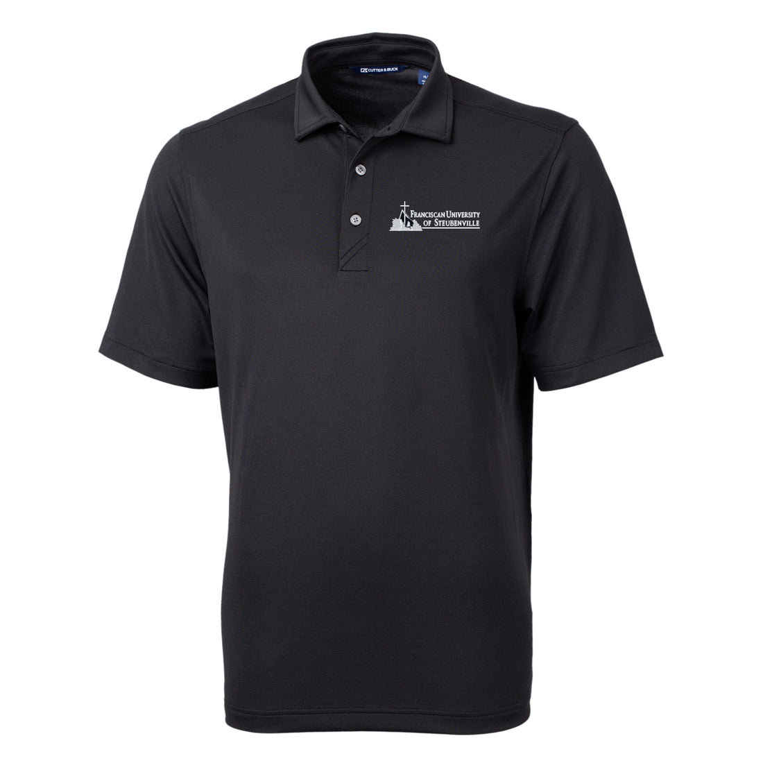 Virtue Eco Pique Recycled Mens Big &amp; Tall Polo | Black