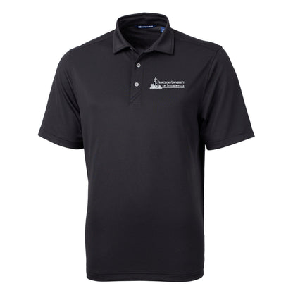 Virtue Eco Pique Recycled Mens Big &amp; Tall Polo | Black