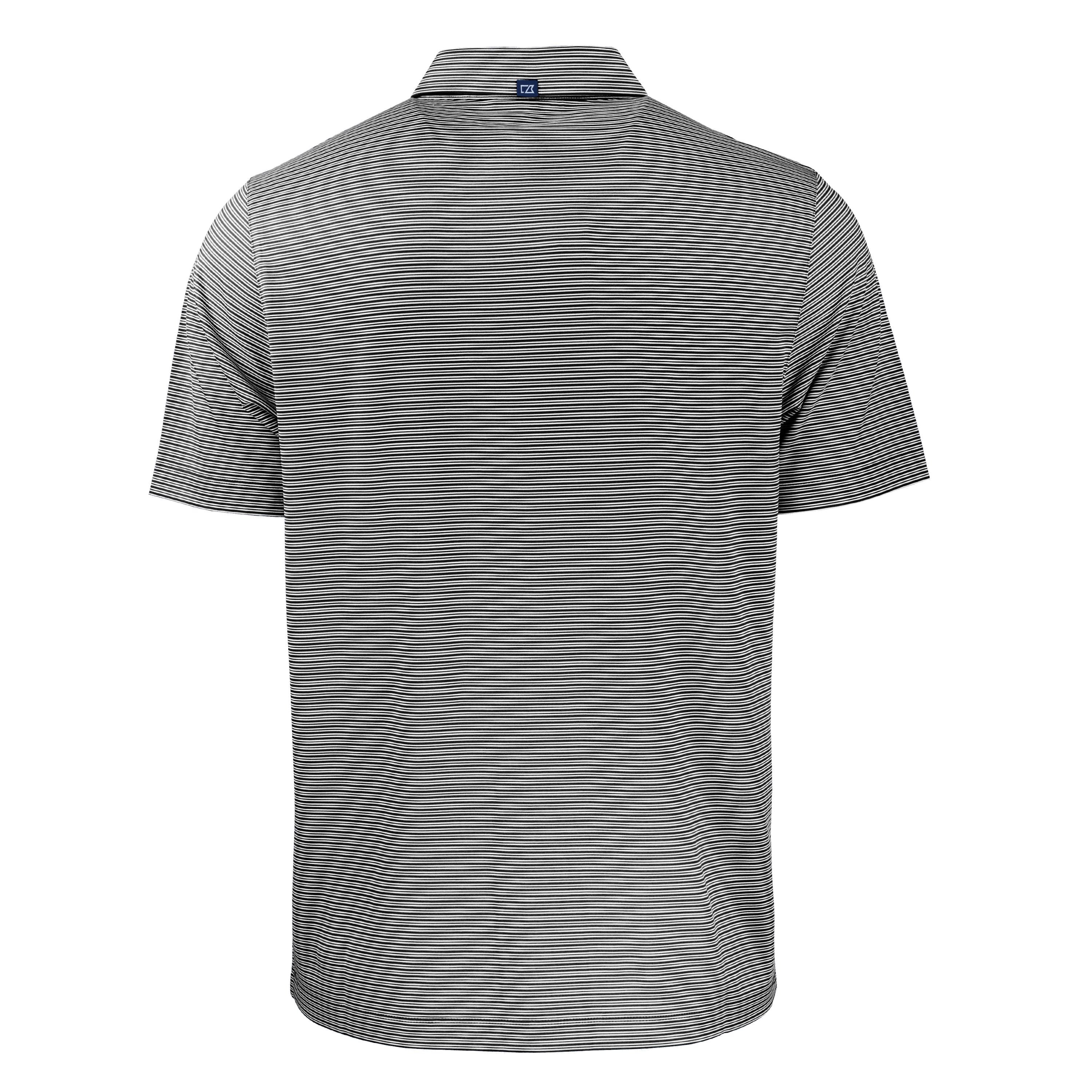 Forge Eco Double Stripe Stretch Recycled Mens Big &amp;Tall Polo | Black/White