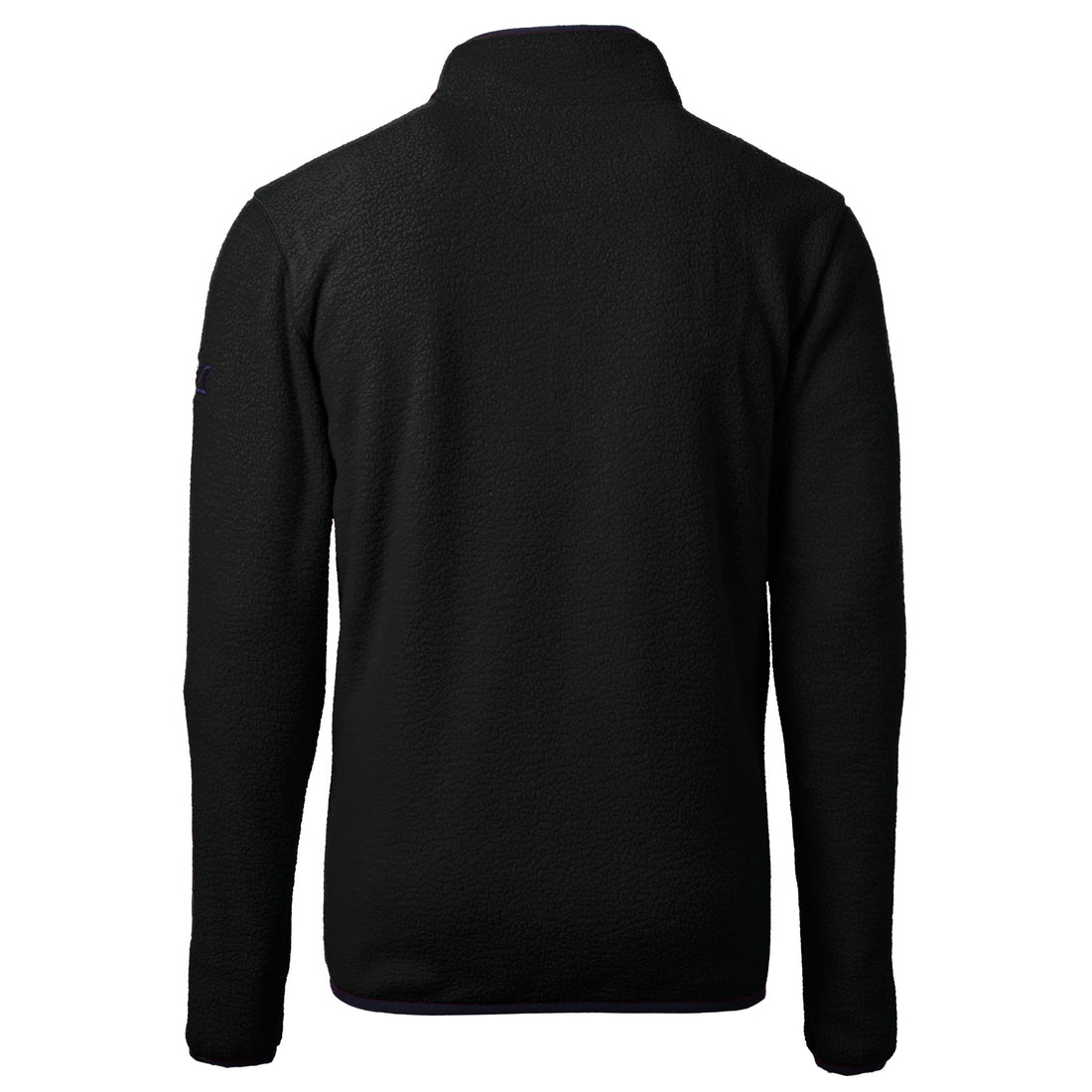 Cascade Eco Sherpa Fleece Mens Big &amp; Tall Quarter Zip Jacket | Black