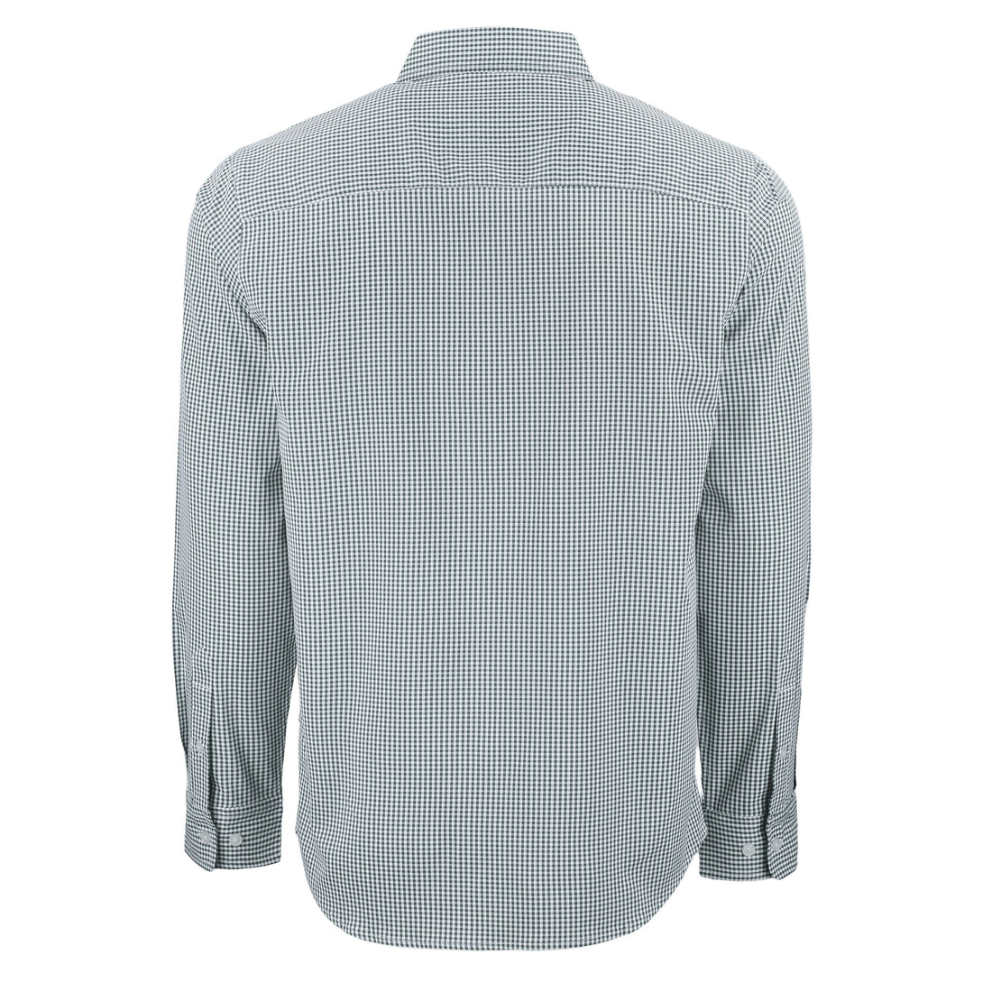 Skyline Eco Gingham Big &amp; Tall Long Sleeve Dress Shirt | Hunter/White