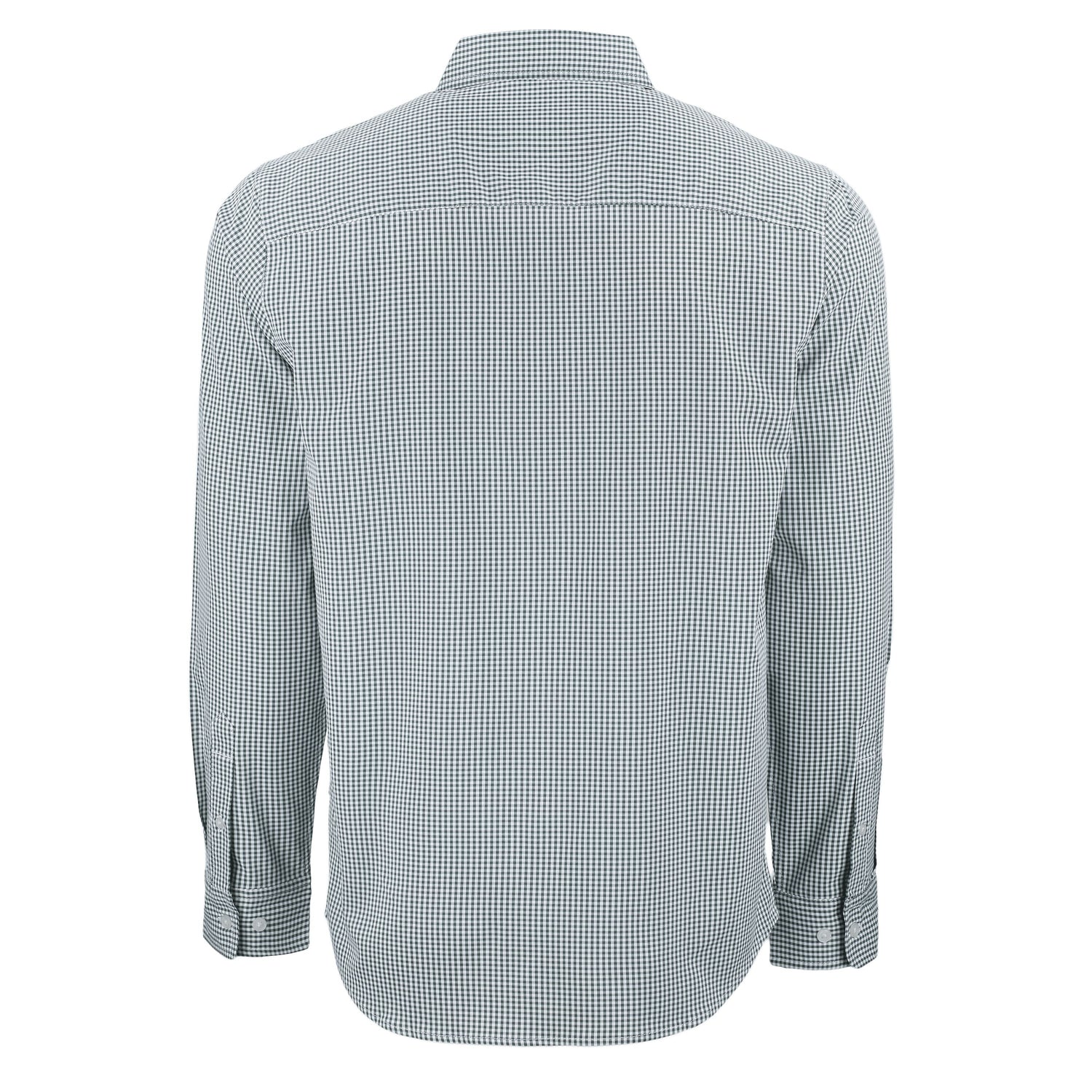 Skyline Eco Gingham Big &amp; Tall Long Sleeve Dress Shirt | Hunter/White