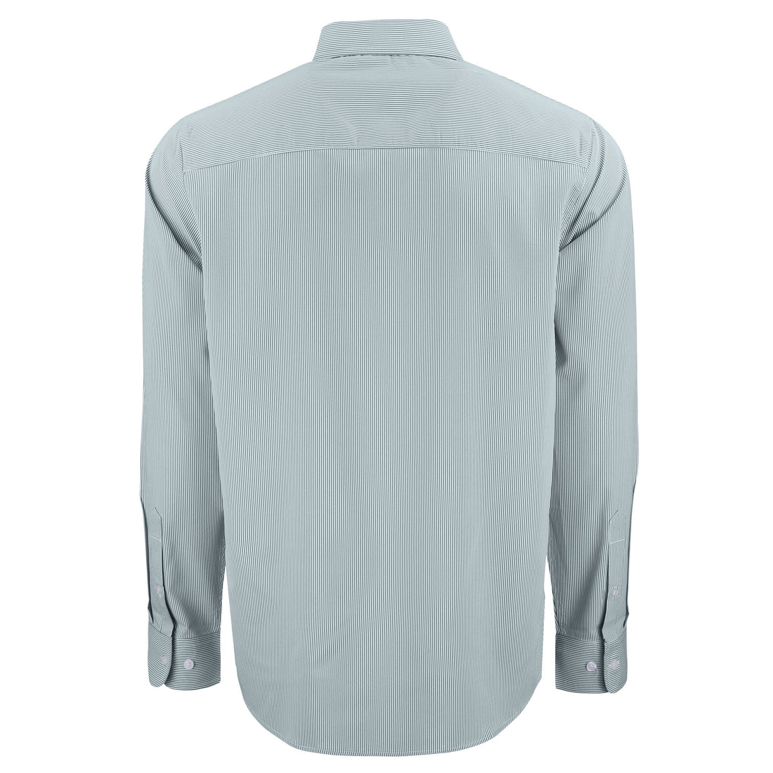 Skyline Eco Pinstripe Big &amp; Tall Long Sleeve Dress Shirt | Hunter/White