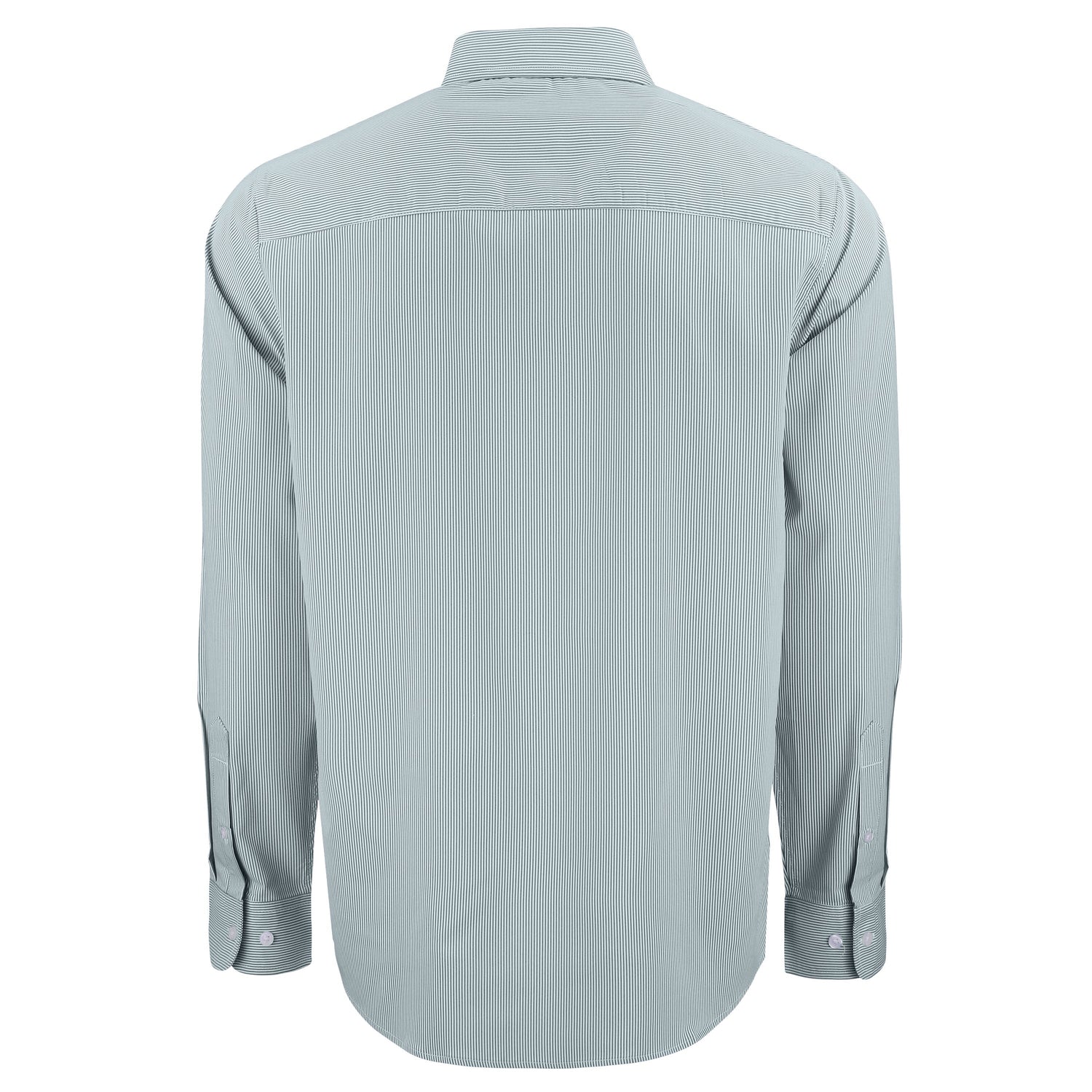 Skyline Eco Pinstripe Big &amp; Tall Long Sleeve Dress Shirt | Hunter/White