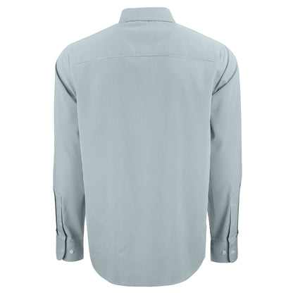 Skyline Eco Pinstripe Big &amp; Tall Long Sleeve Dress Shirt | Hunter/White