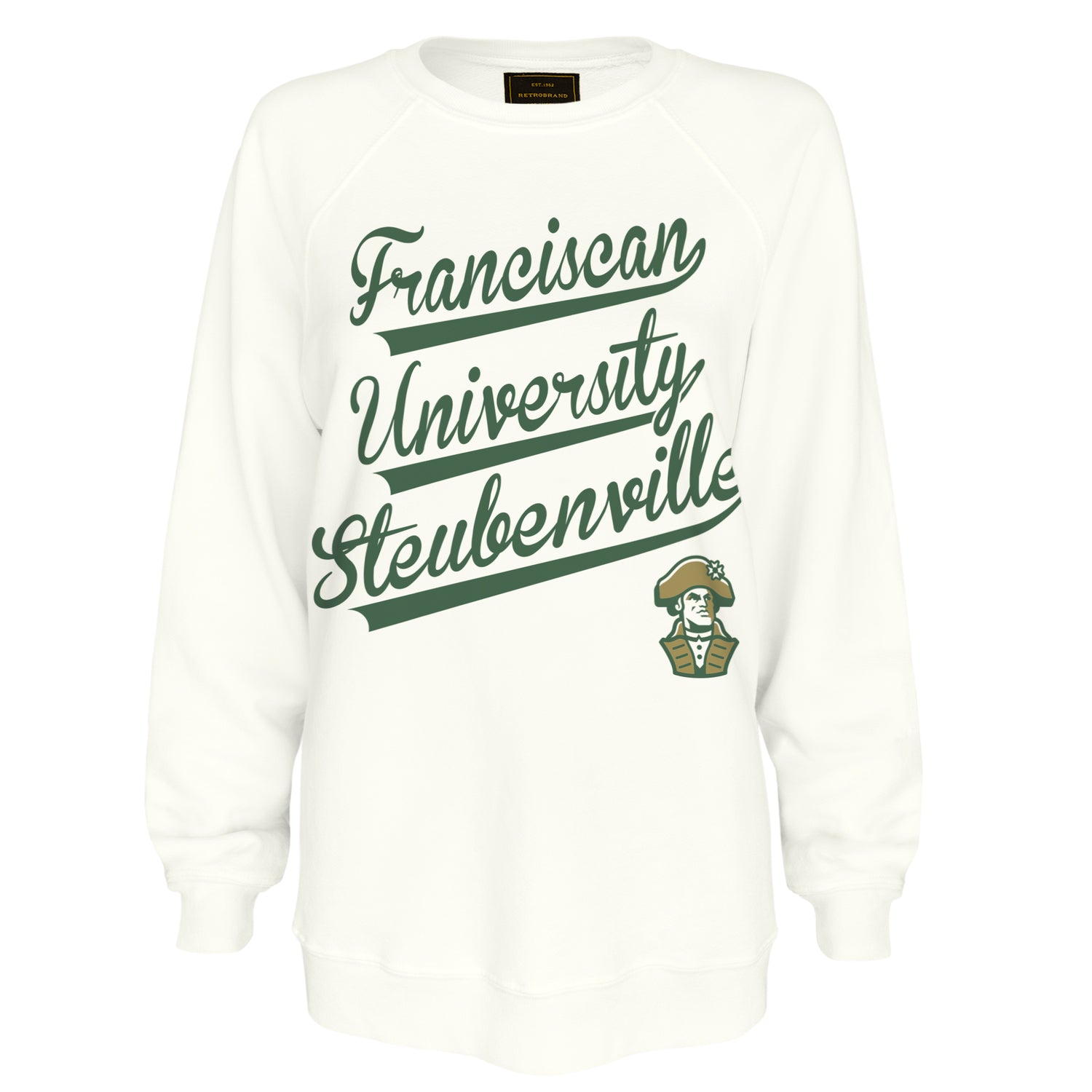 Ladies French Terry Crew | Vintage White