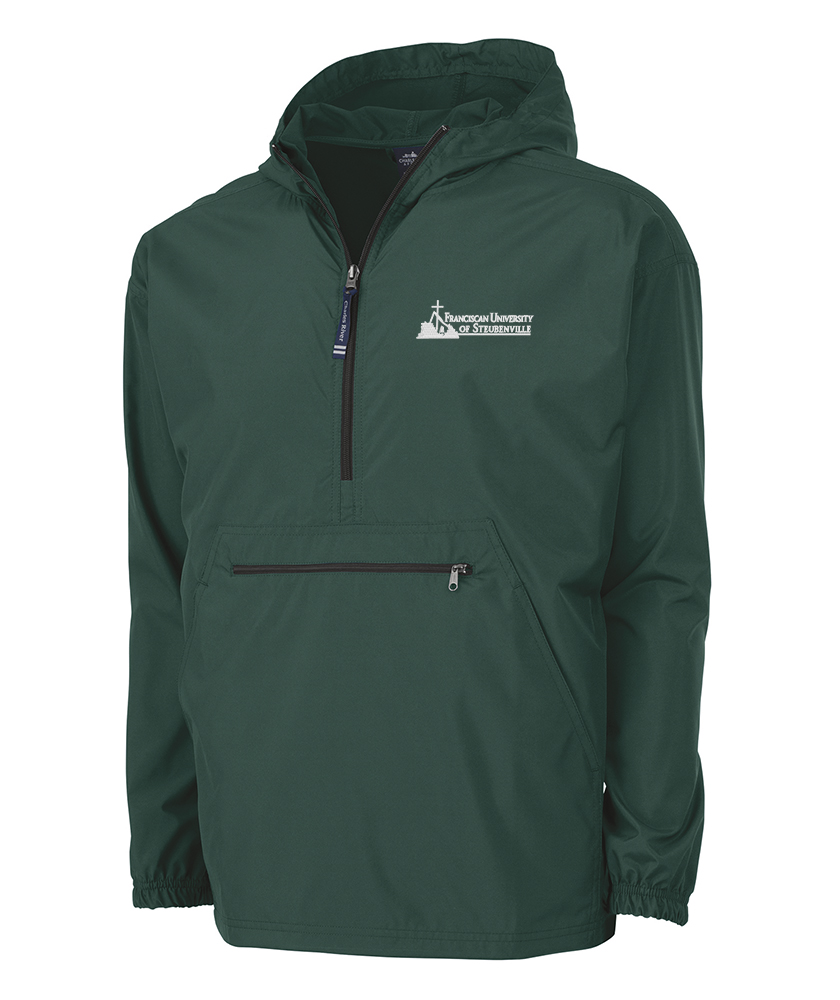 Pack-N-Go 1/2 Zip Hooded Pullover | Forest