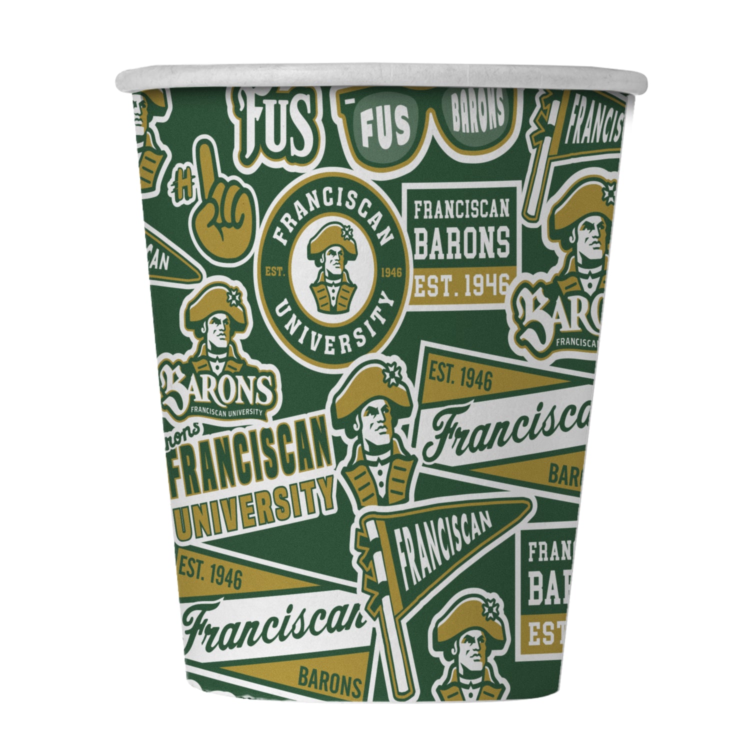 Paper Cups 25-Pack (12 oz) | Green