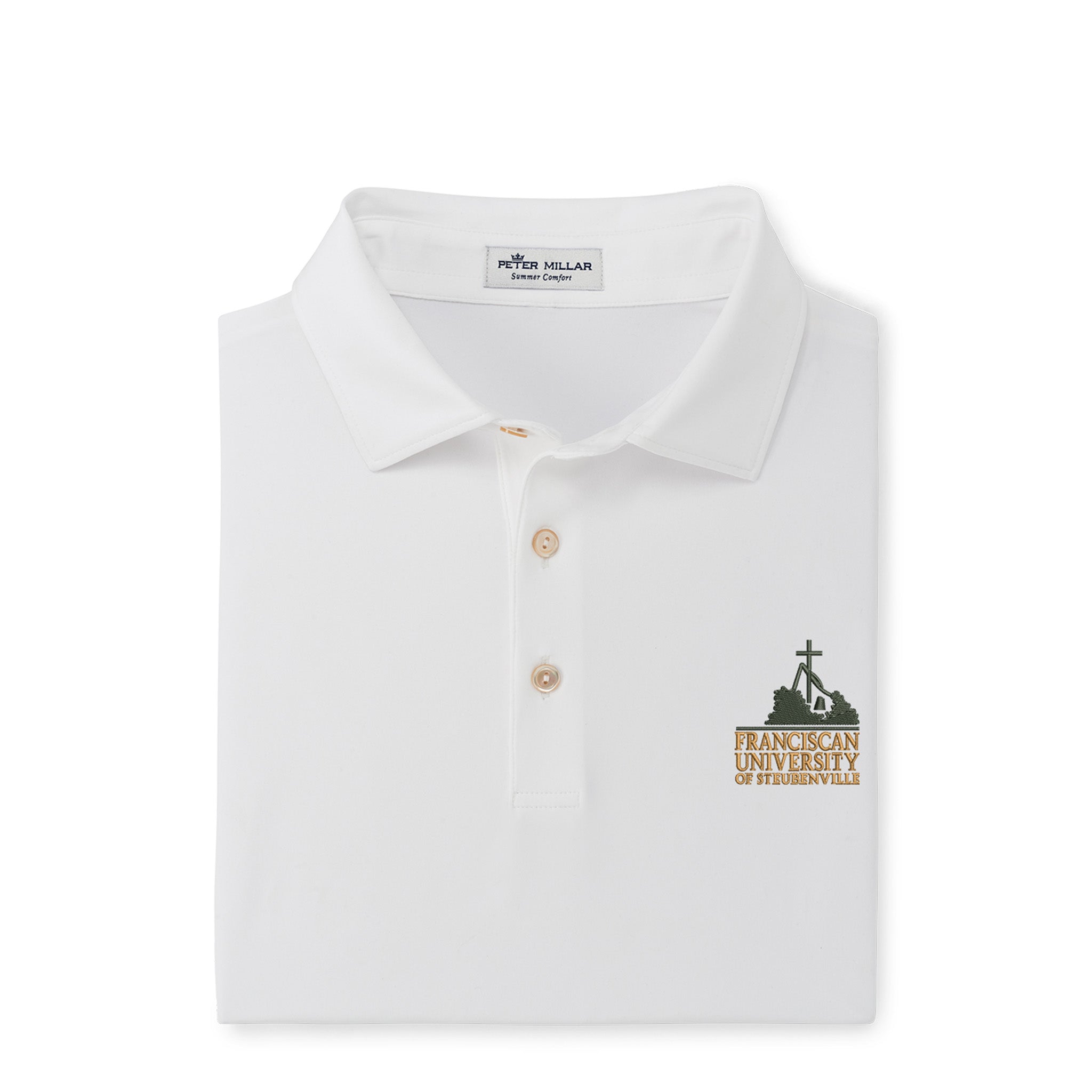 Solid Performance Jersey Polo | White