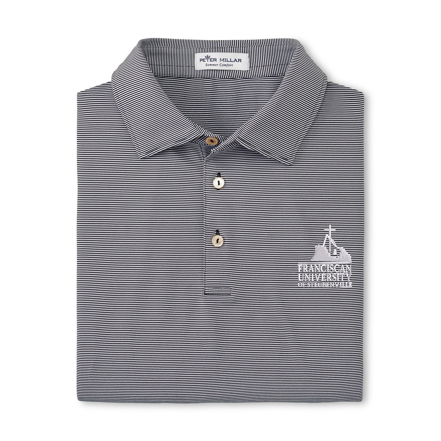 Jubilee Stripe Stretch Jersey Polo | Black