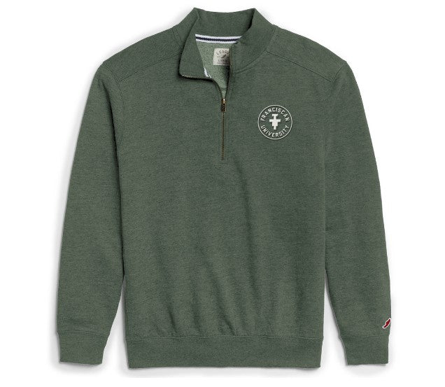 League San Dam 1/4 Zip - Green Heather