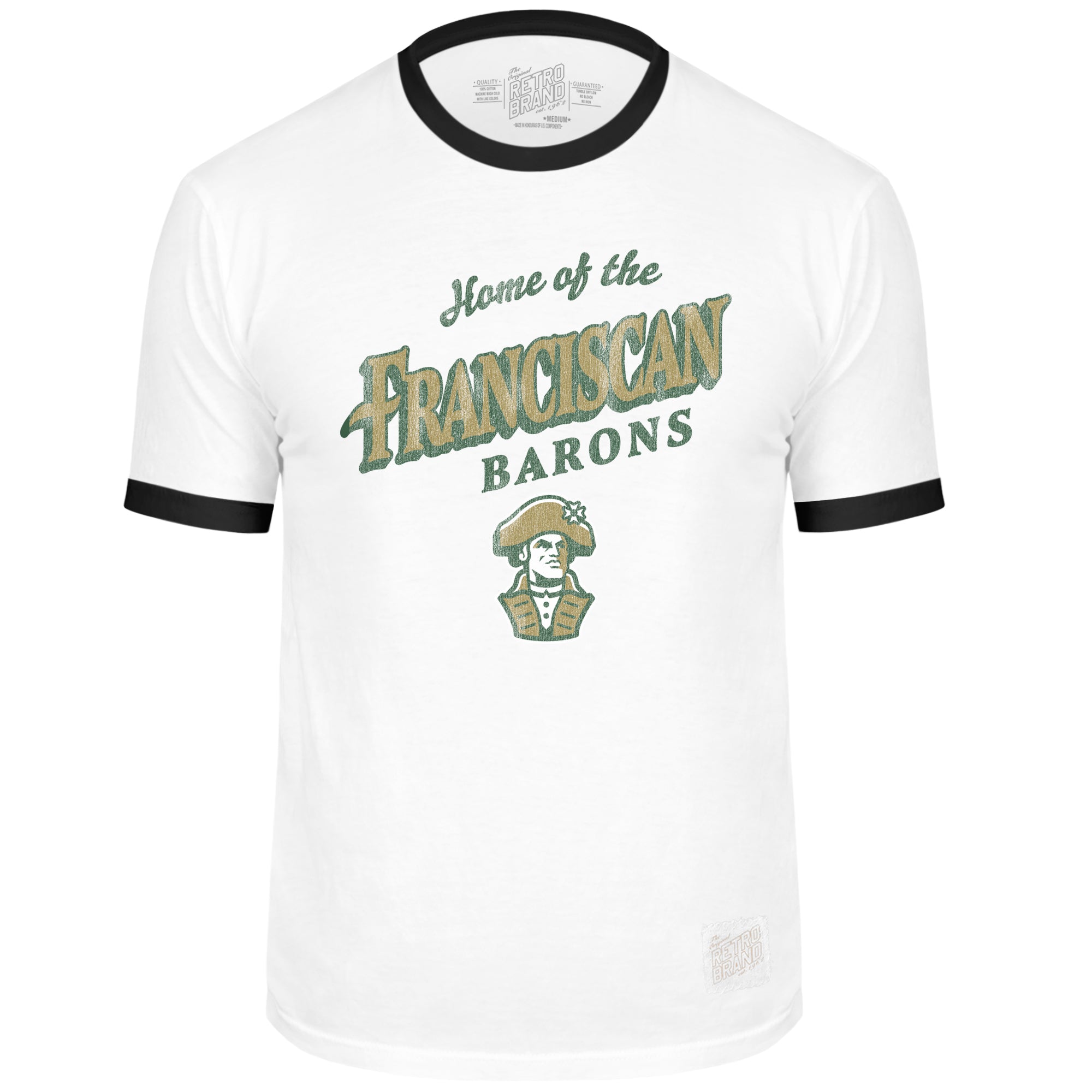 Classic Cotton Ringer Tee | White