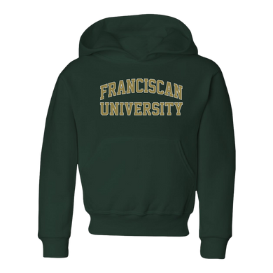 Youth Core Hooded Sweatshirt, Dark Green