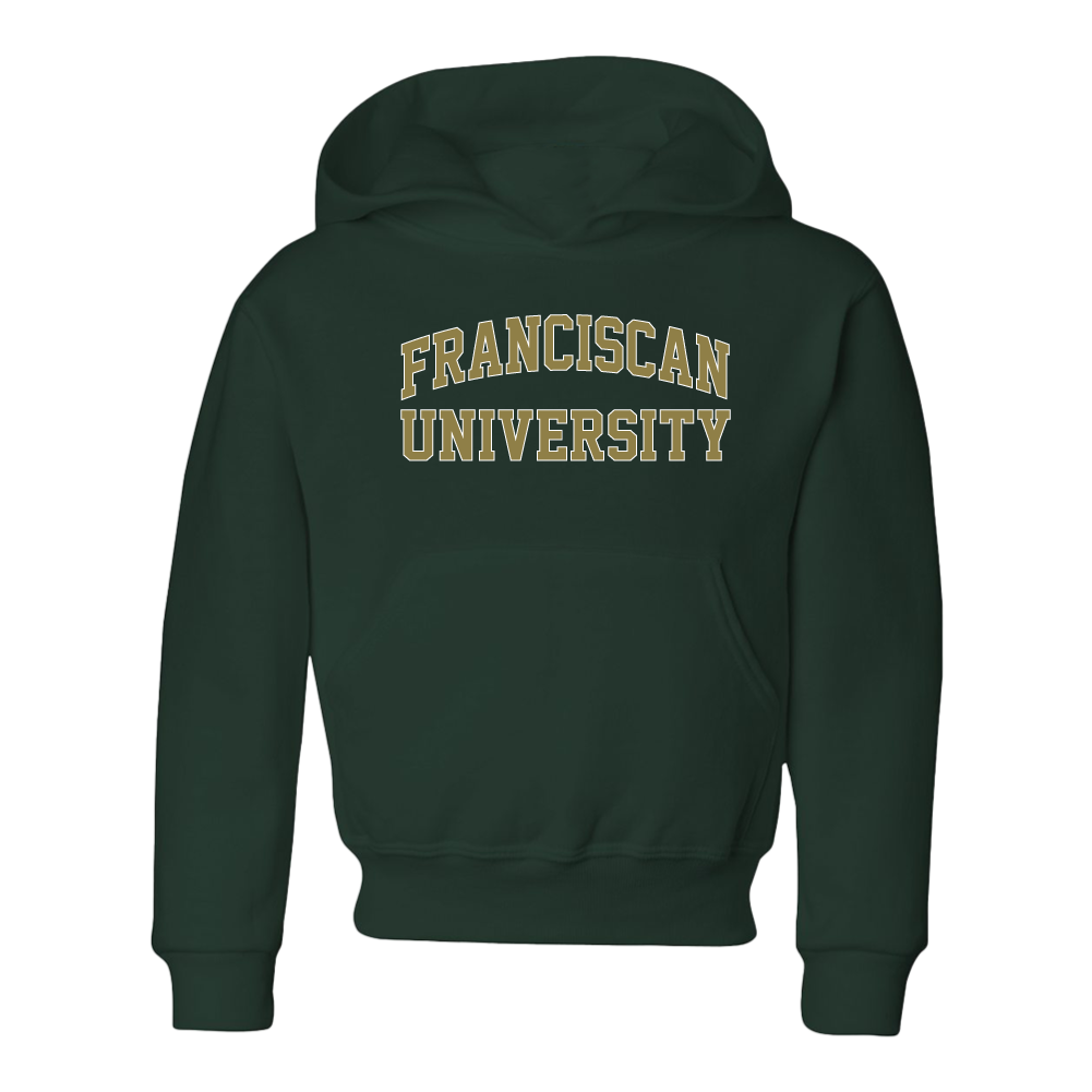 Youth Core Hooded Sweatshirt, Dark Green