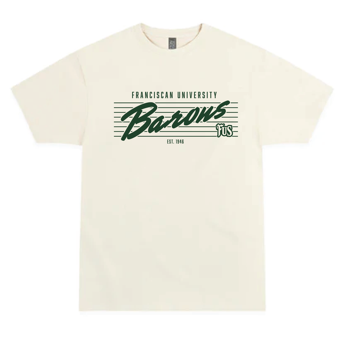 Pinstripe Tee | Vintage White